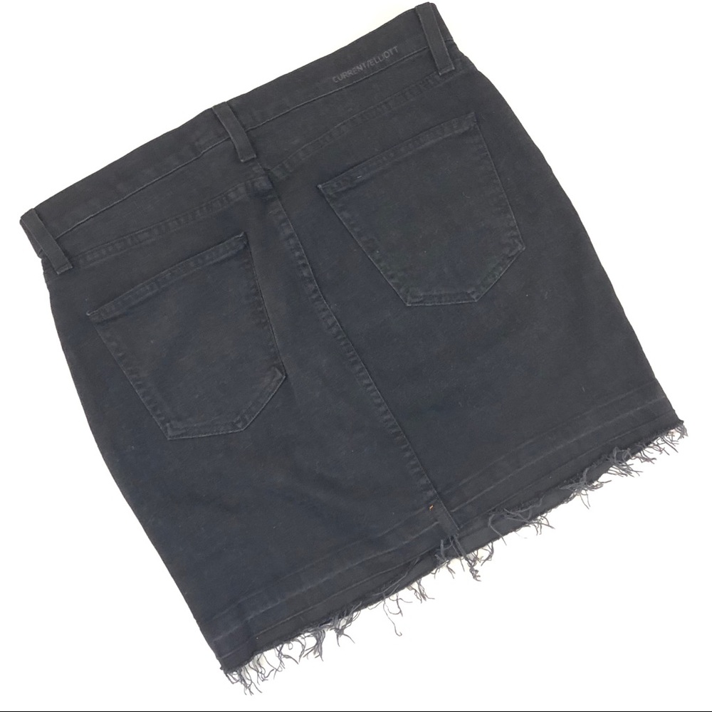 CURRENT/ELLIOTT Released Hem Skinny Mini Skirt - Picture 4 of 6